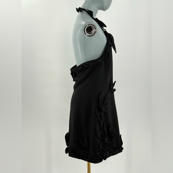 🆕 CULT GAIA 🧿 NWOT Elliana Calla Lily Floral Appliqué Mini, Black - Sz 10 - Picture 6 of 16